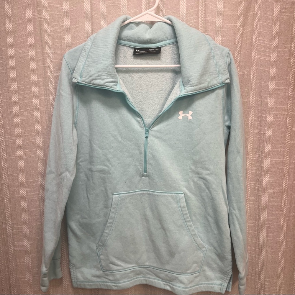 Under Armour blue half zip sweatshirt size small